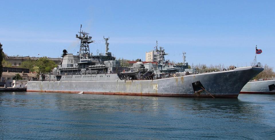The <em>Ropucha</em> class landing ship <em>Novocherkassk</em>. (Vadim Indeikin via Wikicommons)