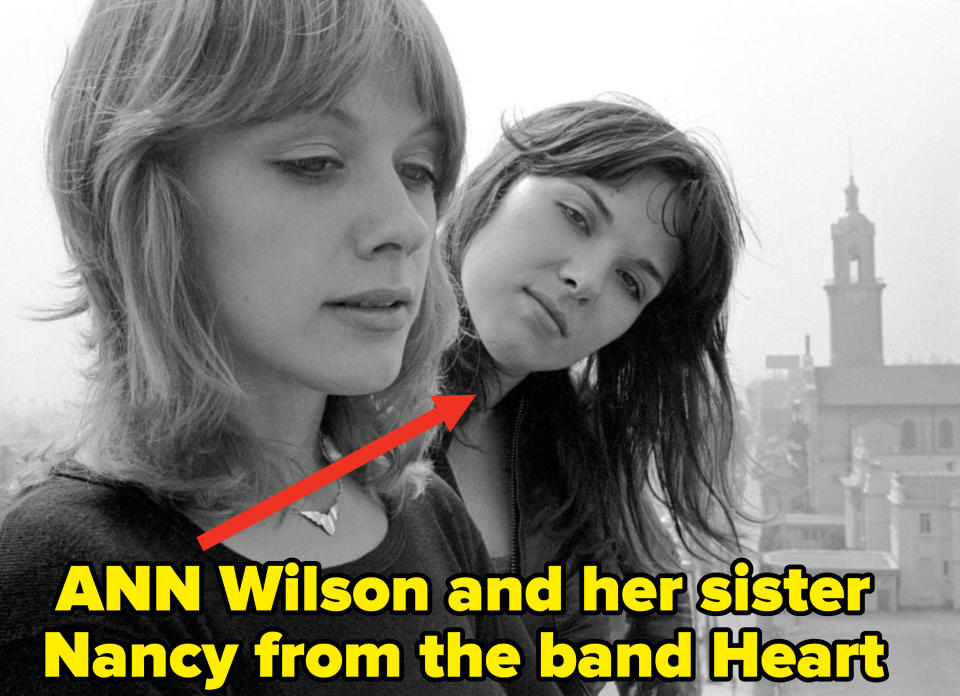 Anne Wilson and her sister Nancy from the band Heart