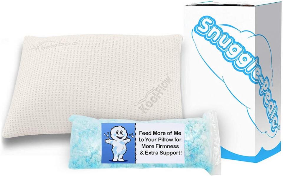 Snuggle-Pedic Supreme Plush Ultra-Luxury Hypoallergenic Bamboo Shredded Gel-Infused Memory Foam Pillow (Photo: Amazon)