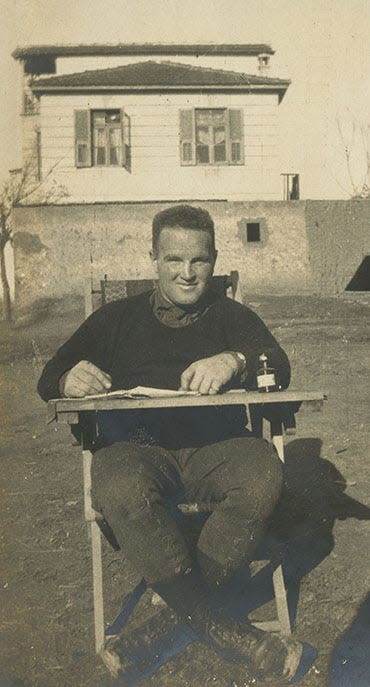 Aviator Arthur Bluethenthal (1916 photo), serving with the French Lafayette Flying Corps in France, was the first Wilmingtonian killed in action during World War I (June 5, 1918). Wilmington named its prewar airport for him. The name stuck.