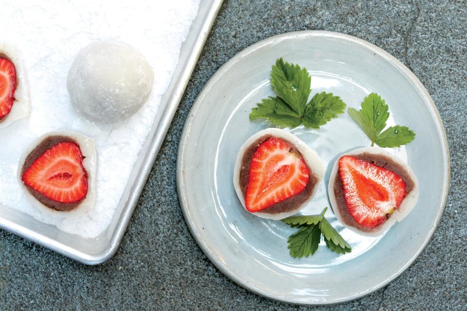 Mochi-Covered Strawberries