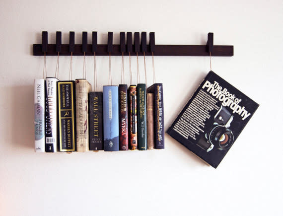 How good is this book shelf? Ideal for modern apartments and homes. You can buy one from Etsy. [Photo: Etsy]