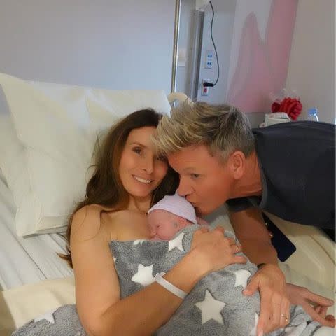 <p>Tana Ramsay/Instagram</p> Gordon and Tana Ramsay pictured with their newborn Jesse in November, 2023