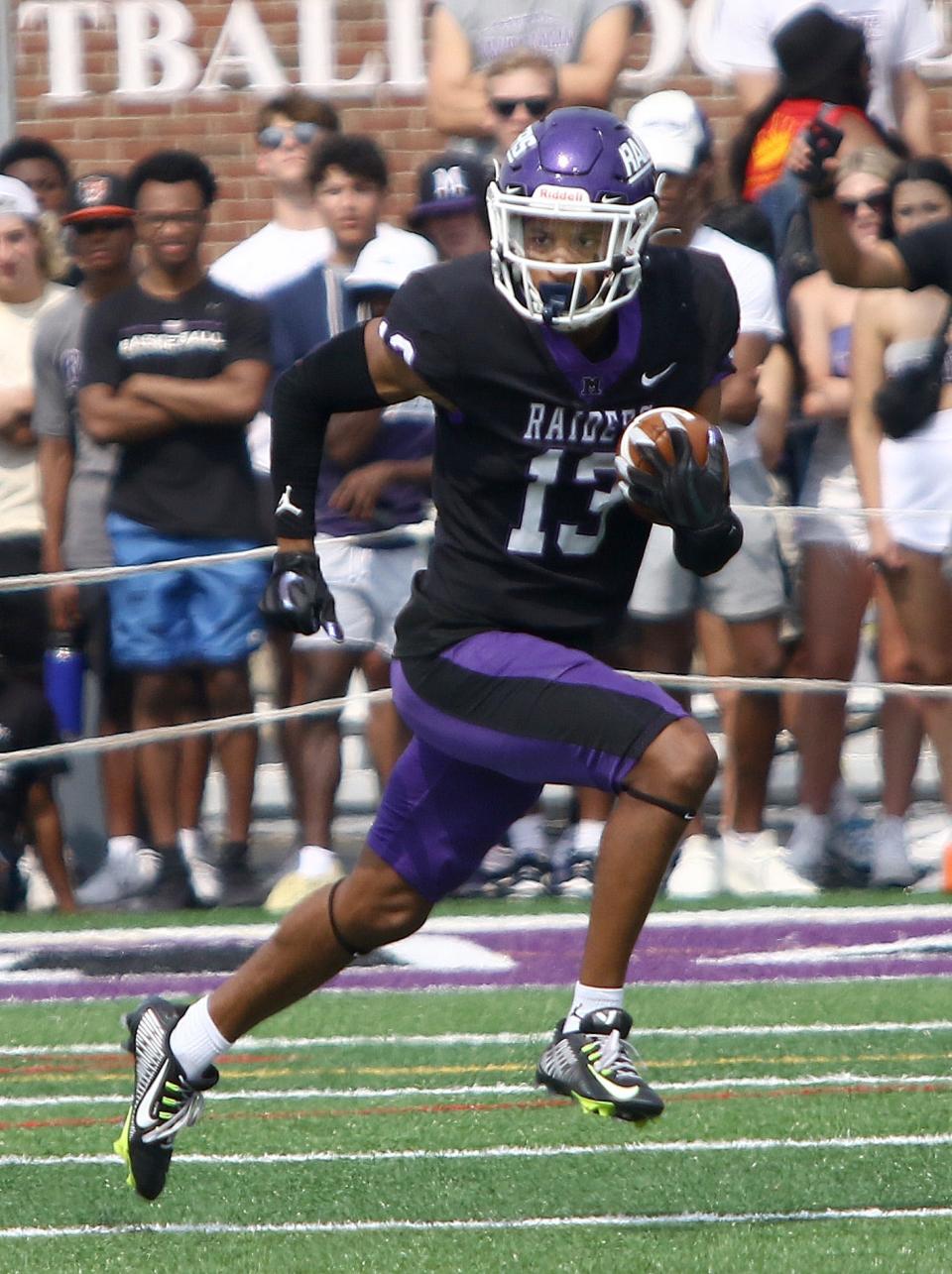 Josh Jones is tied for the Mount Union team lead with one interception. The Purple Raiders are first in NCAA Division III, allowing just 96.4 yards passing per game.