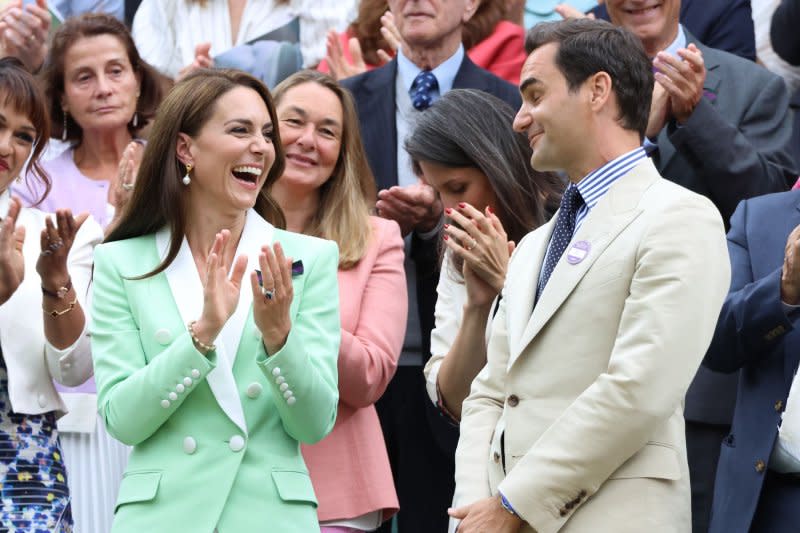 Princess Catherine on Friday thanked her supporters and “all of you who have so bravely shared your stories with me.” File Photo by Hugo Philpott/UPI