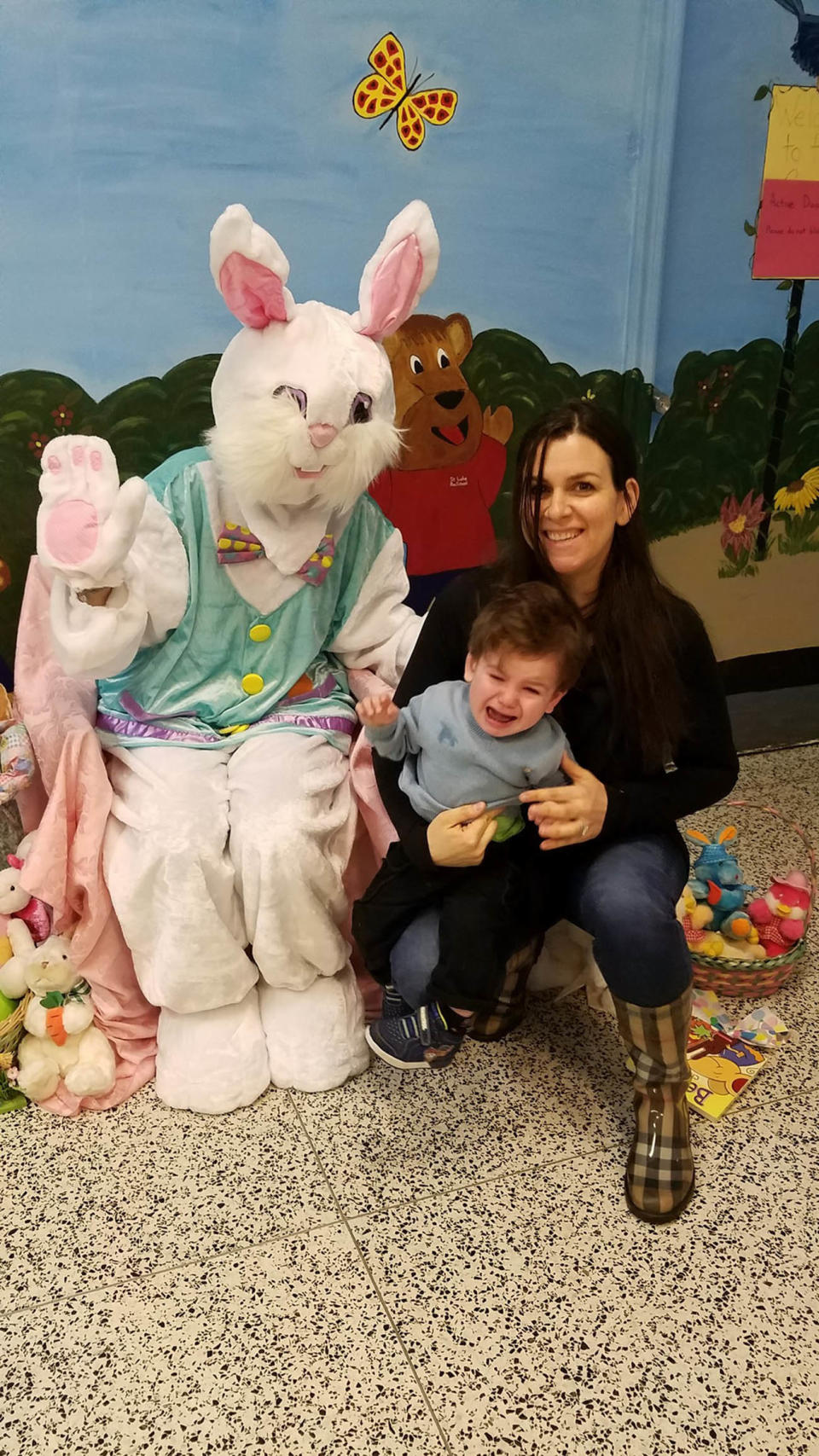 Between my horrified son and the Bunny's eye malfunction, this is one we'll never forget.