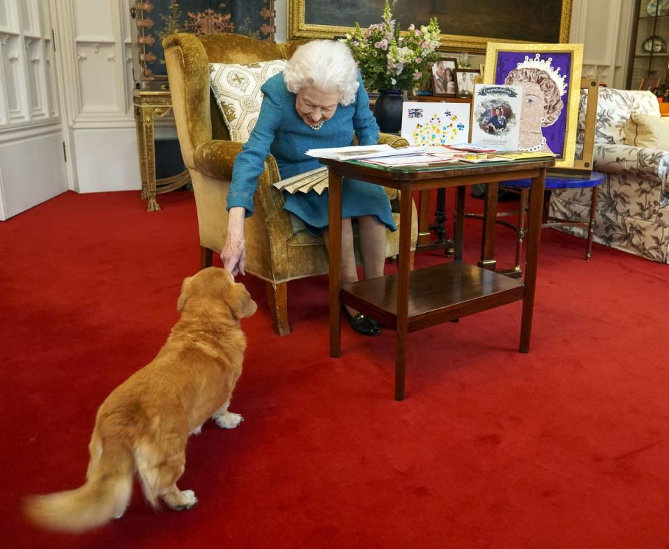 The Queen with her dorgi Candy (Steve Parsons/PA) (PA Wire)