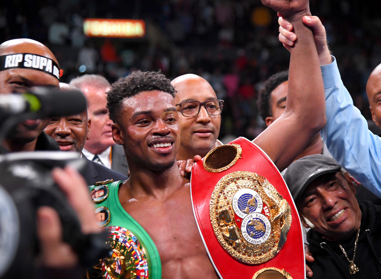 Championship boxer Erroll Spence Jr. was reportedly seriously injured in a one-car crash of his Ferrari. (Photo by Jayne Kamin-Oncea/Getty Images)