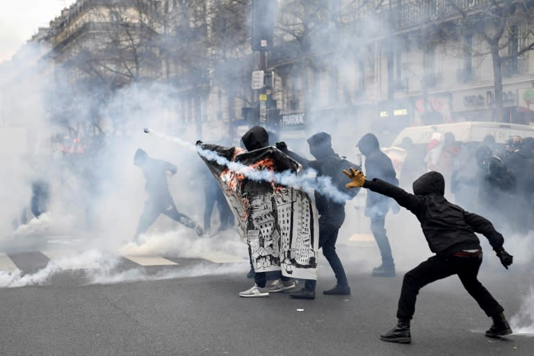 Thousands of protesters marched against "police brutality" in Paris, weeks after the alleged rape of a black youth with a police baton