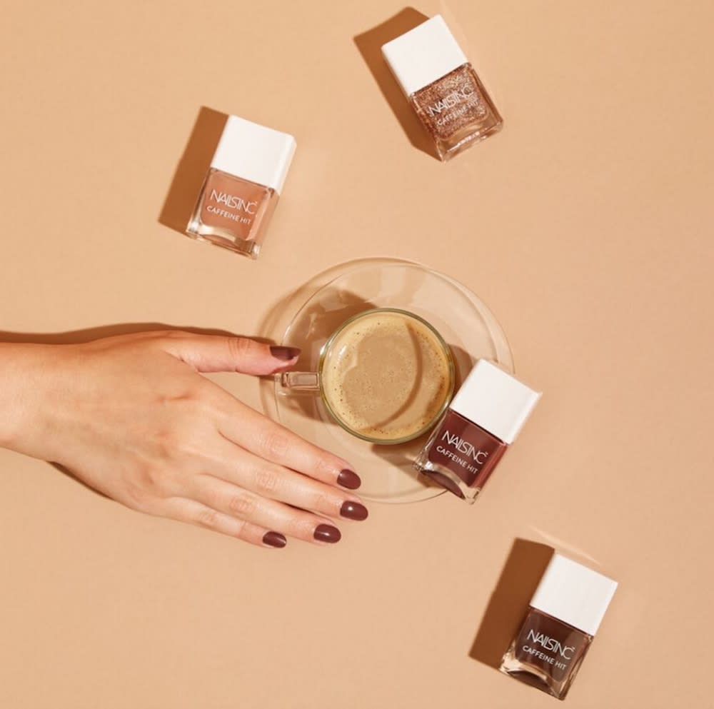 Nails Inc. launched a caffeine-infused polish line that you’re going to love a *latte*