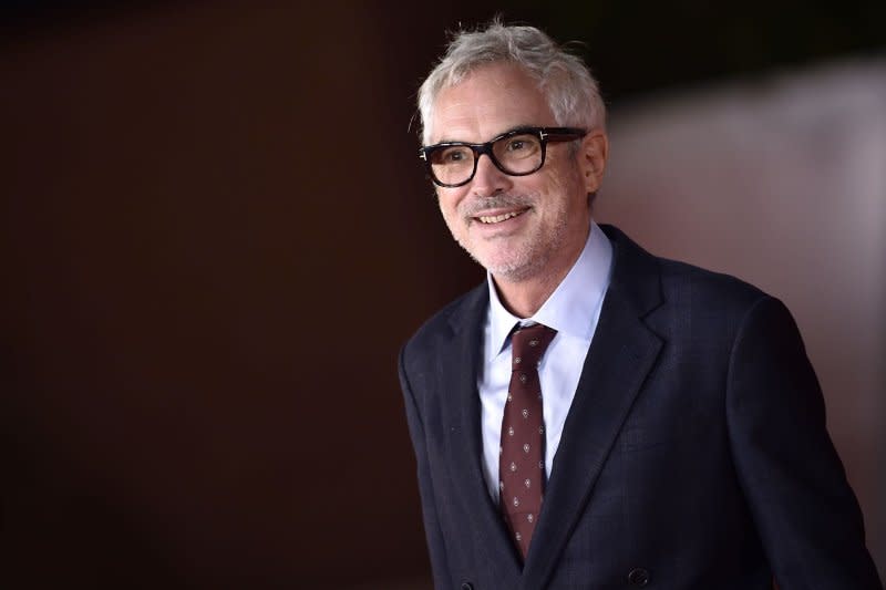 Alfonso Cuaron attends the "Close Encounter" red carpet during the 16th Rome Film Fest on October 20, 2021, in Rome. The filmmaker turns 62 on November 28. File Photo by Rocco Spaziani/UPI