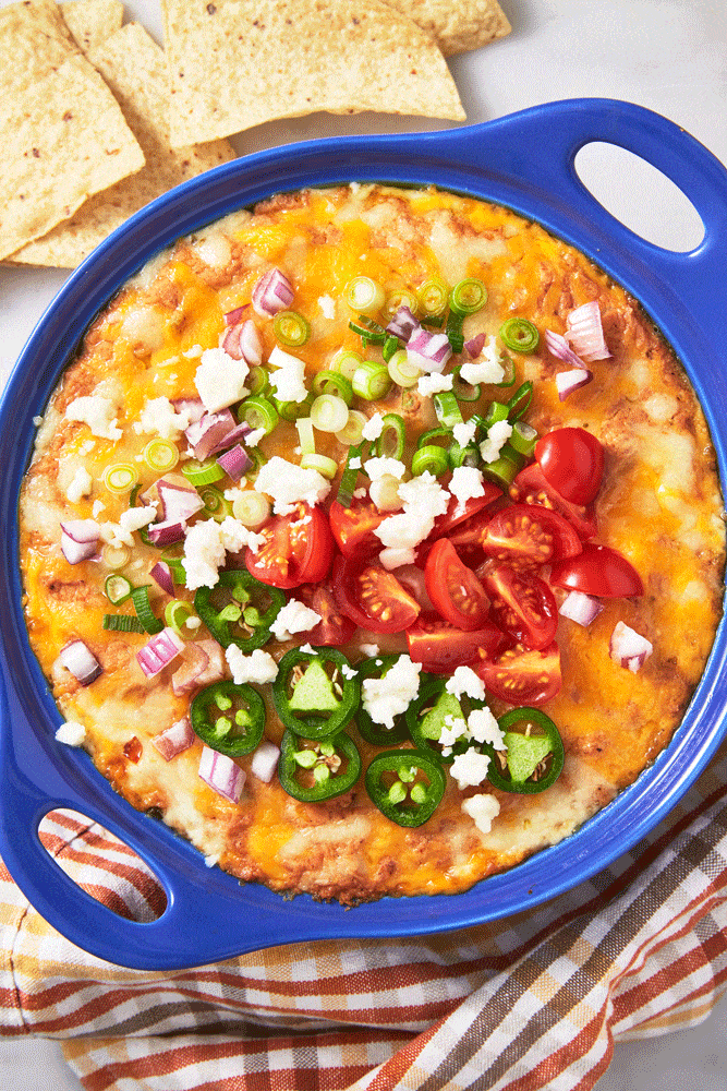 Cheesy Refried Bean Dip