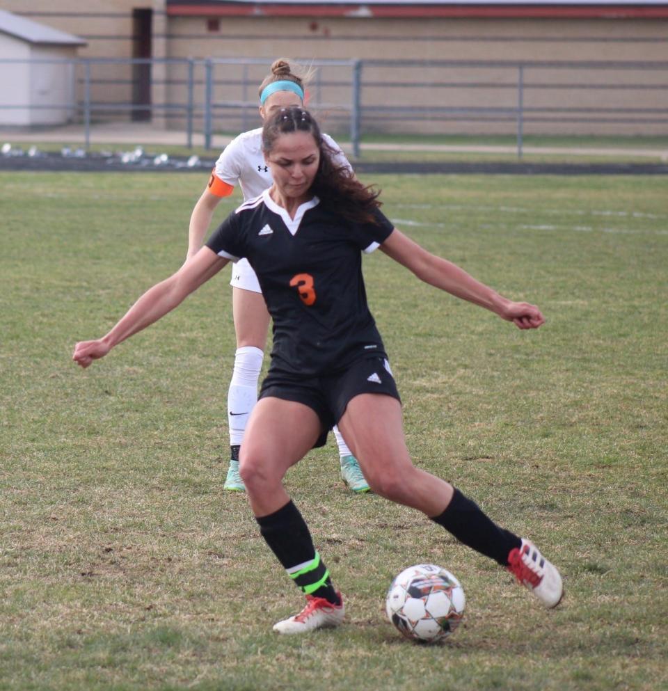 Senior Kenzie Burt (3) was one of Cheboygan soccer's most outstanding players this past spring.
