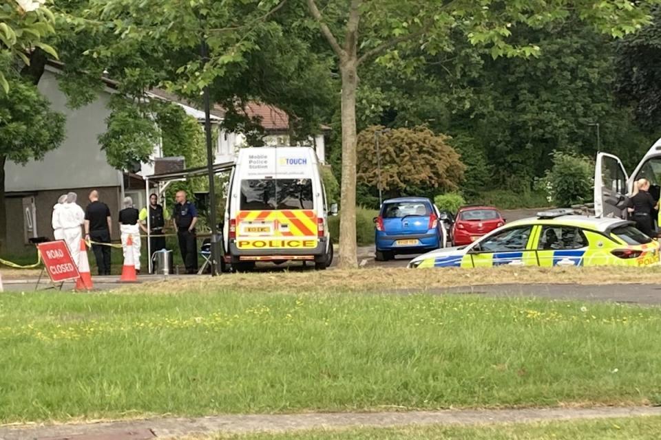 The fatal attack took place in Eastfield Avenue in the Weston area of Bath at about 11pm on a Saturday (Jordan Reynolds/PA) (PA Wire)