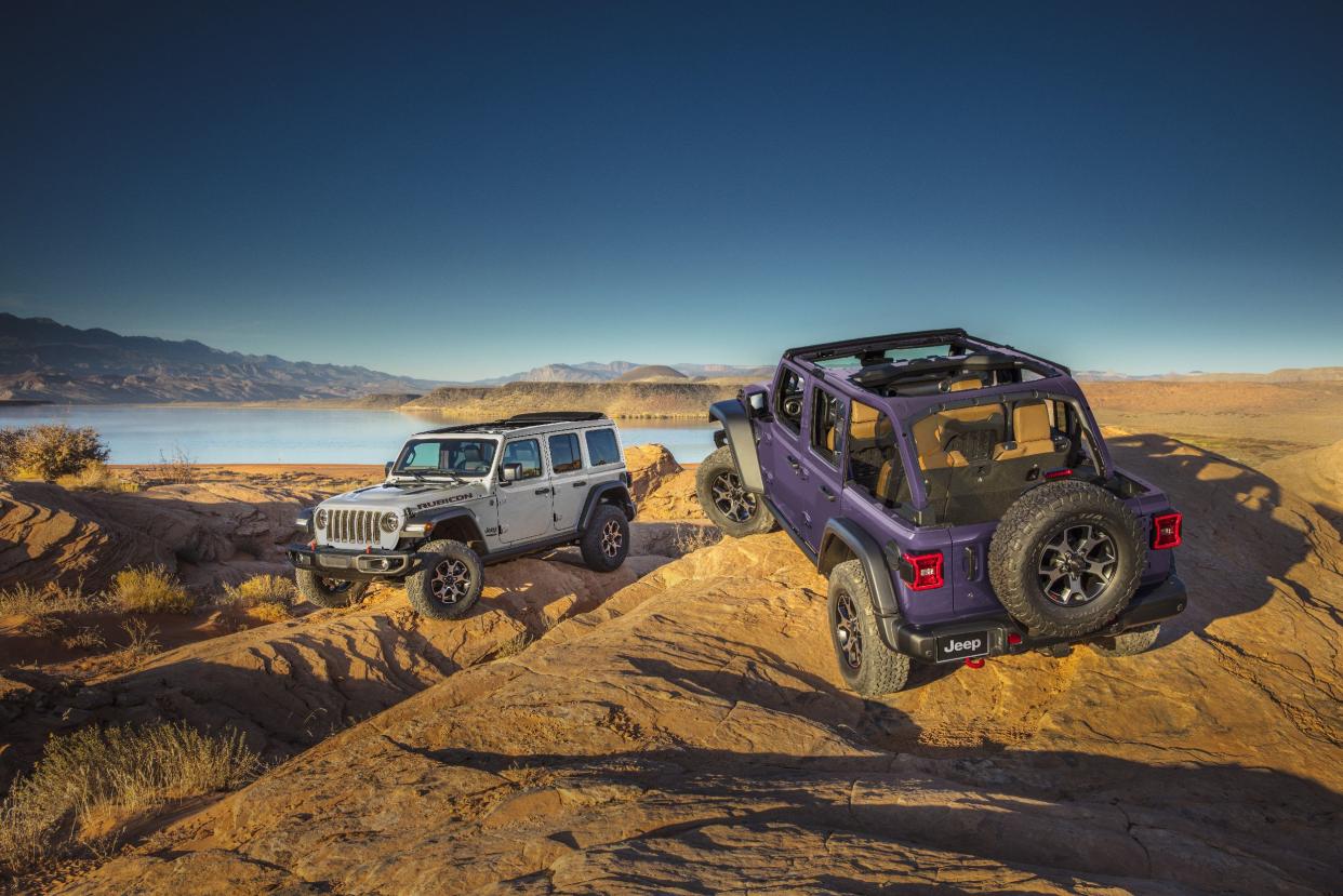 Two new Jeep Wrangler colors - Early grey and Reign purple