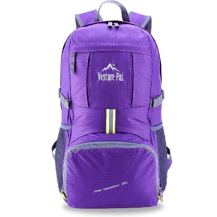 Venture Pal Lightweight Packable Durable Travel Hiking Backpack. (Photo: Amazon)