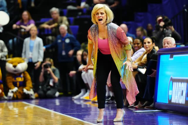 Andrew Wevers/NCAA Photos via Getty LSU Tigers Head Coach Kim Mulkey