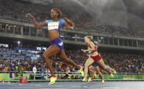 <p>Dalilah Muhammad took gold in the 400-meter hurdles, the first time an American woman has done so in this event. (Reuters) </p>