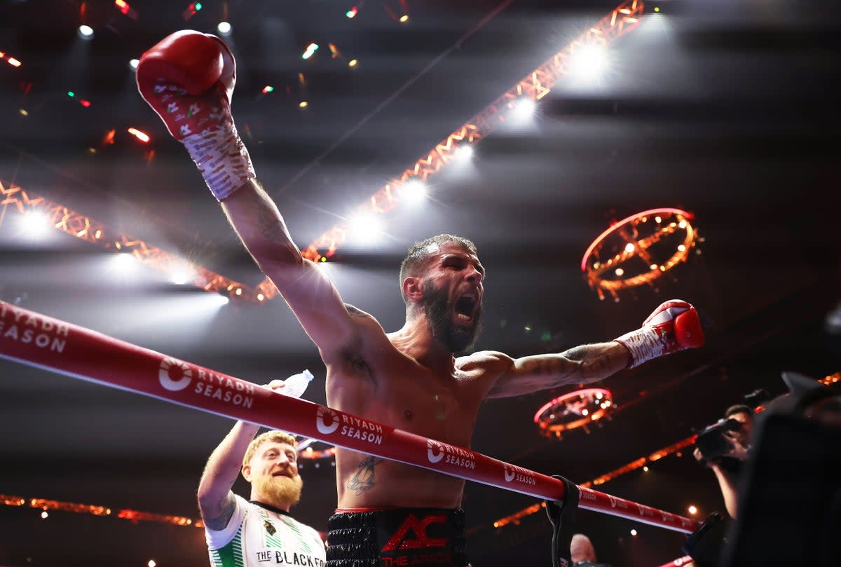 Anthony Cacace produced a statement display to take Joe Cordina’s world title (Getty Images)