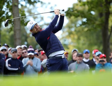 Pro golfers like American Ryan Moore, shown during practice  for the 41st Ryder Cup at Hazeltine National Golf Club, may see a lot of innovations soon. Rob Schumacher-USA TODAY Sports