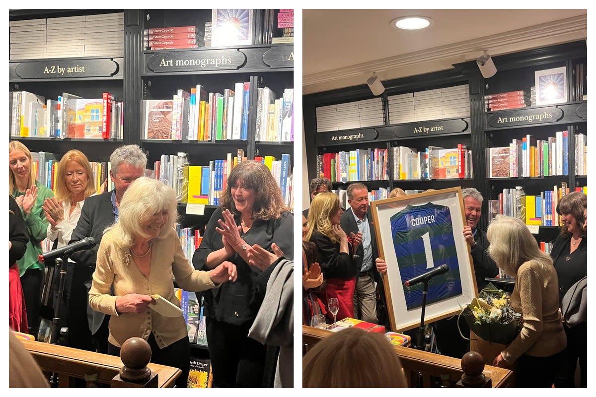 Jilly Cooper at her book launch (Claudia Cockerell)