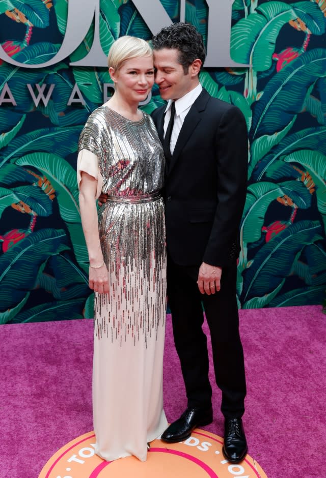 Michelle Williams and Thomas Kail attend The 76th Annual Tony Awards at United Palace Theater on June 11, 2023 in New York City [Photo by Dominik Bindl/Getty Images]