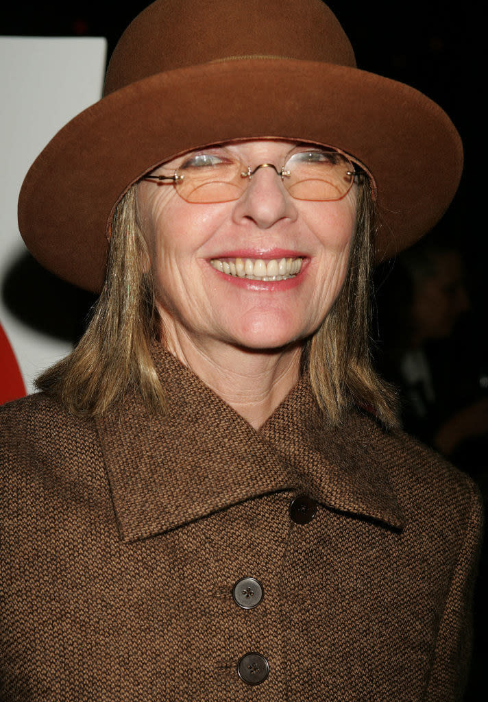 Closeup of Diane Keaton