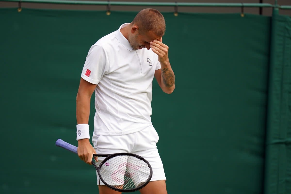 Dan Evans bowed out of the Rolex Monte Carlo Masters at the hands of Ilya Ivashka (Adam Davy/PA) (PA Archive)