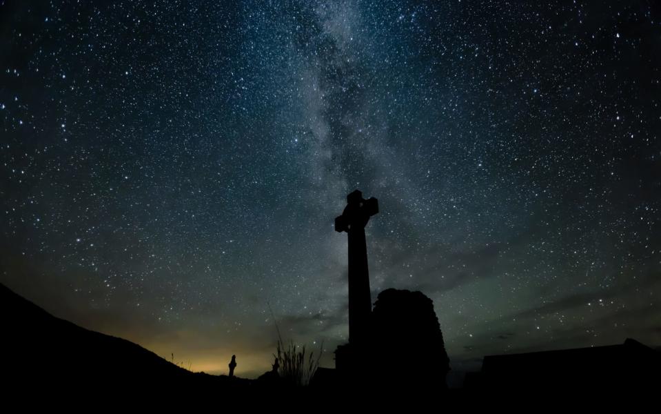 The ruins of the abbey at night - Getty