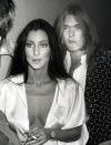 <p>Cher and Gregg Allman of the Allman Brothers Band in New York City, Aug. 23, 1975. (Ron Galella/WireImage/Getty Images) </p>