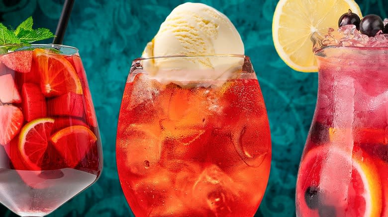 sangria and sangria float 