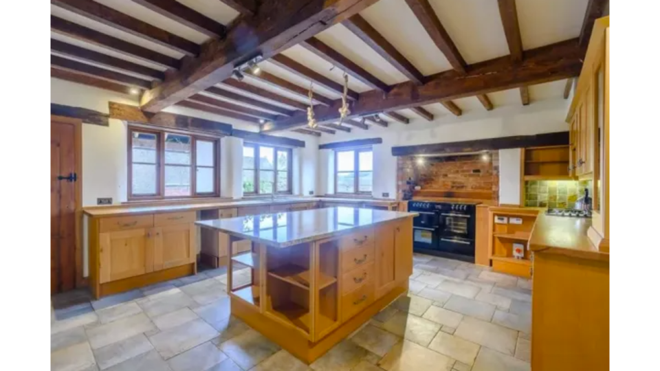 Kevin McCloud's kitchen at the farmhouse - before renovation