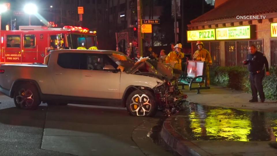 Check Out The Aftermath Of Alan Ruck’s Rivian Truck Crash