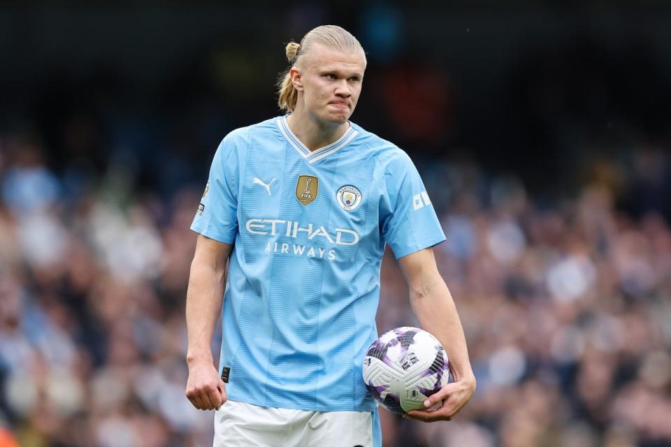 Haaland scored four against Wolves to surge clear in the Golden Boot race (Getty Images)