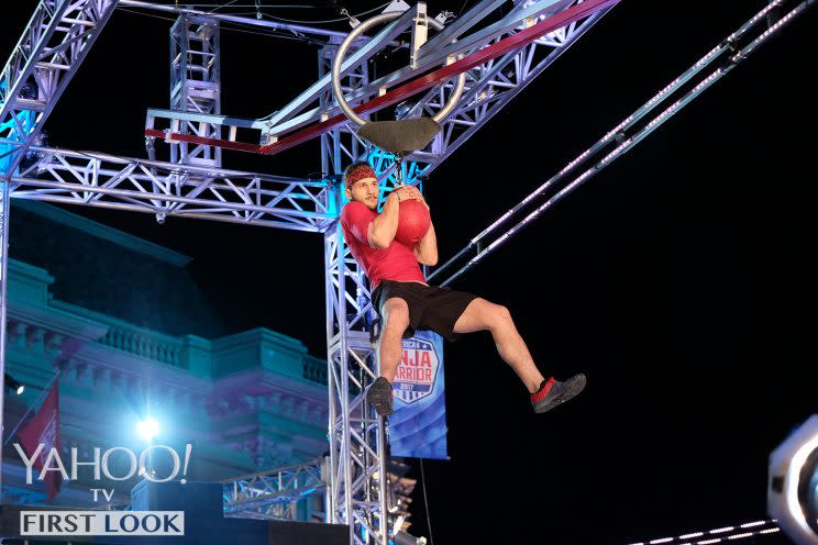 Adam Rayl in American Ninja Warrior (Photo: Tyler Golden/NBC)