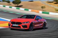 <p>Like its M5 brethren, the M8 Competition has a 617-hp 4.4-liter V-8. The standard M8 comes with only 600 trotting ponies.</p>