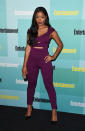 <p>Palmer looked firece in a jumpsuit with cutouts. Go girl!</p>