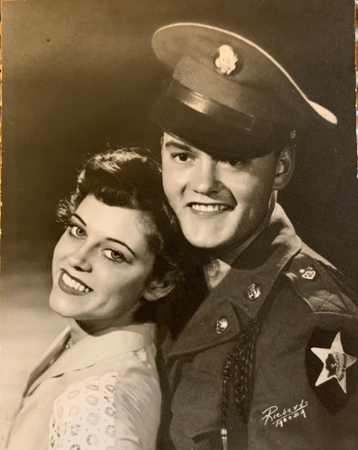 Sue Brewer and her first husband, J.C. (Sonny) Brewer, in 1956.