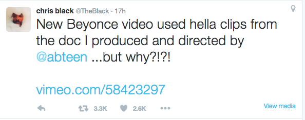 Filmmaker Accuses Beyoncé of Stealing Footage for 