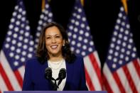 Democratic presidential candidate Biden and vice presidential candidate Harris hold first joint campaign appearance as a ticket in Wilmington, Delaware