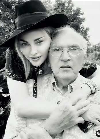 madonna/instagram Madonna and her father