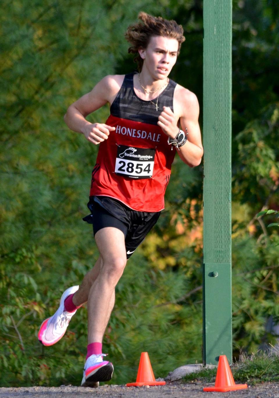 Honesdale senior Aidan LaTourette helped lead the Honesdale boys cross country team to both a Lackawanna League and District 2 championship this Fall.