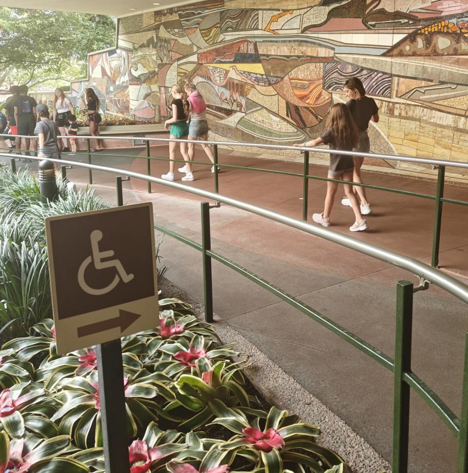 disabled ramp at Epcot