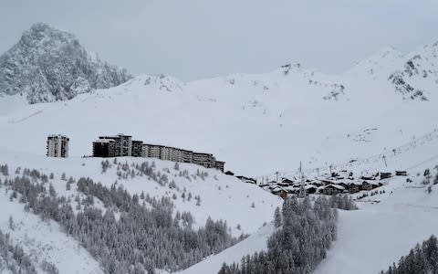 Snow covers the Tignes ski resort in the French Alpes on January 9, 2018.  - Credit: JEAN-PIERRE CLATOT /AFP