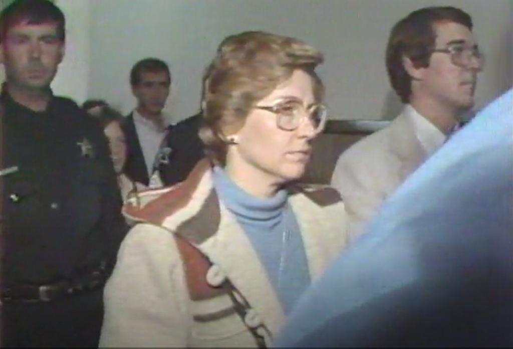 Candy Montgomery during her trial in 1980  (KXAS-TV)