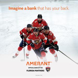 Multi-faceted partnership includes the re-branding of FLA Live Arena’s center-ice premium seating area as the ‘Amerant Vault’