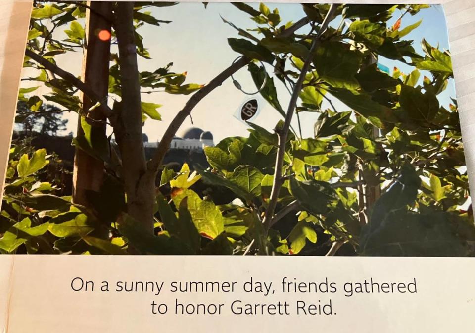 Friends made and sent this photo book to Andy and Tammy Reid after the passing of their son, Garrett, in 2012.