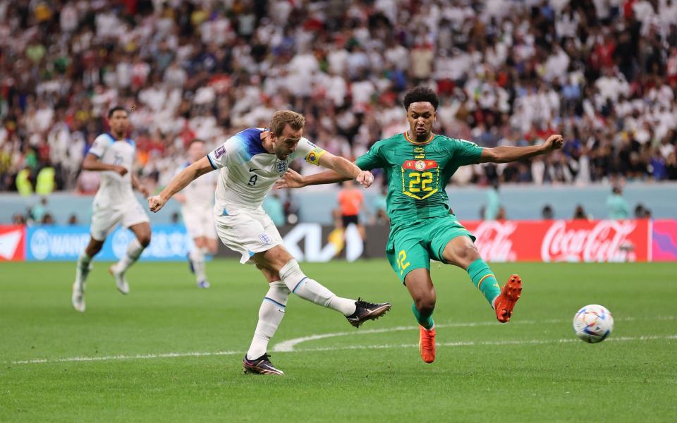 Harry Kane of England scores the team's second goal past Abdou Diallo - Harry Kane said he was ready to explode at the World Cup – and he lived up to his word - Clive Brunskill/Getty Images