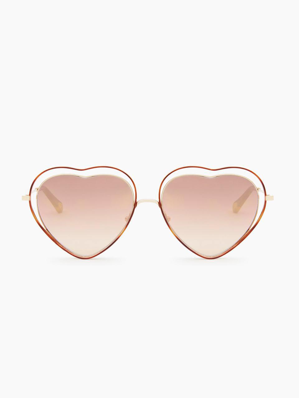 Chloé heart-shaped sunglasses (£265)