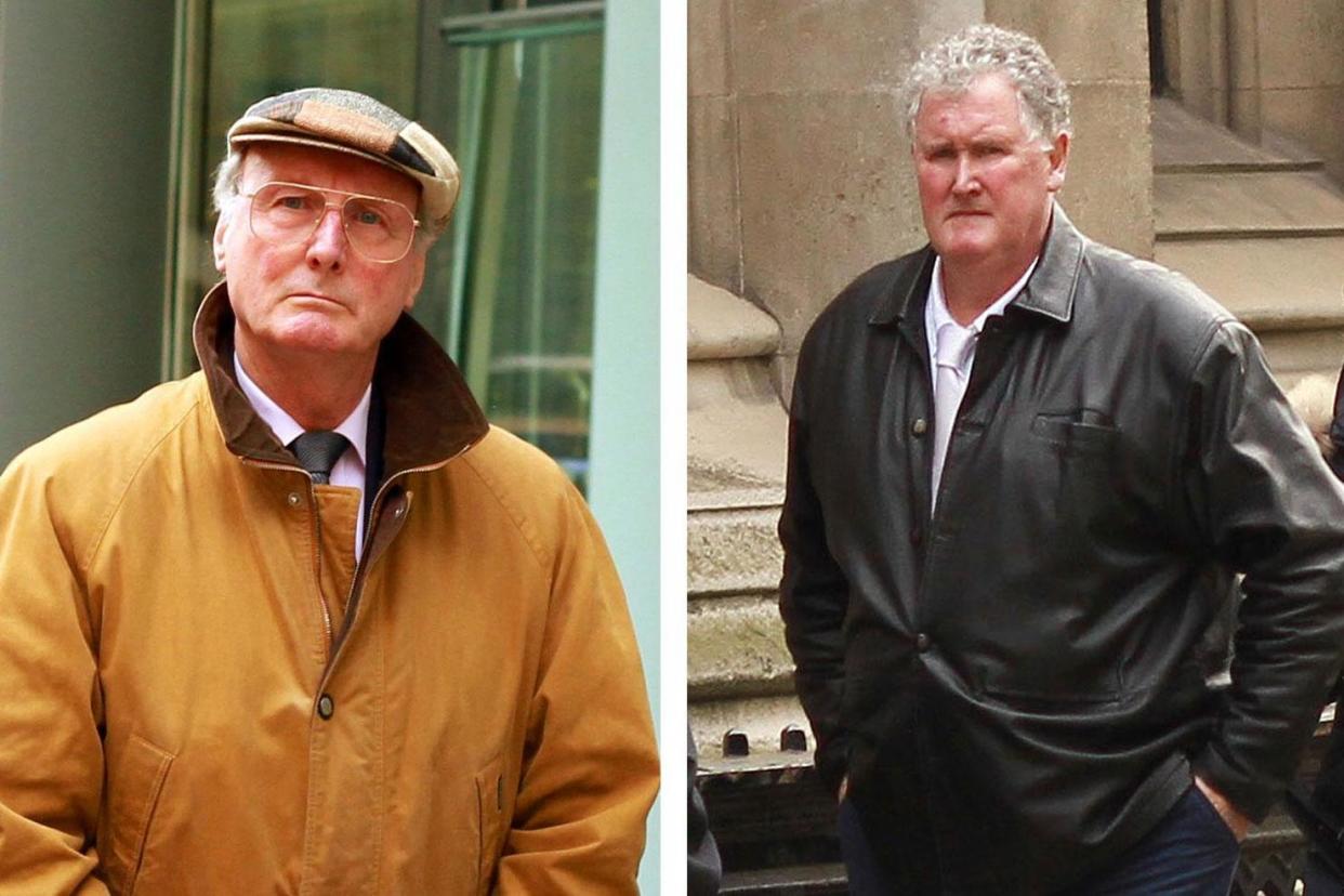 Court feud: Colin Nutt, left, and his older brother Chris